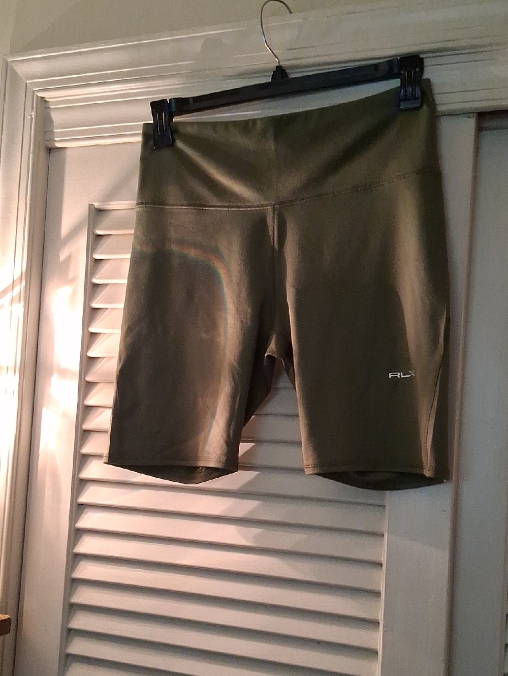 RLX Ralph Lauren Olive Bike Shorts with Subtle Logo